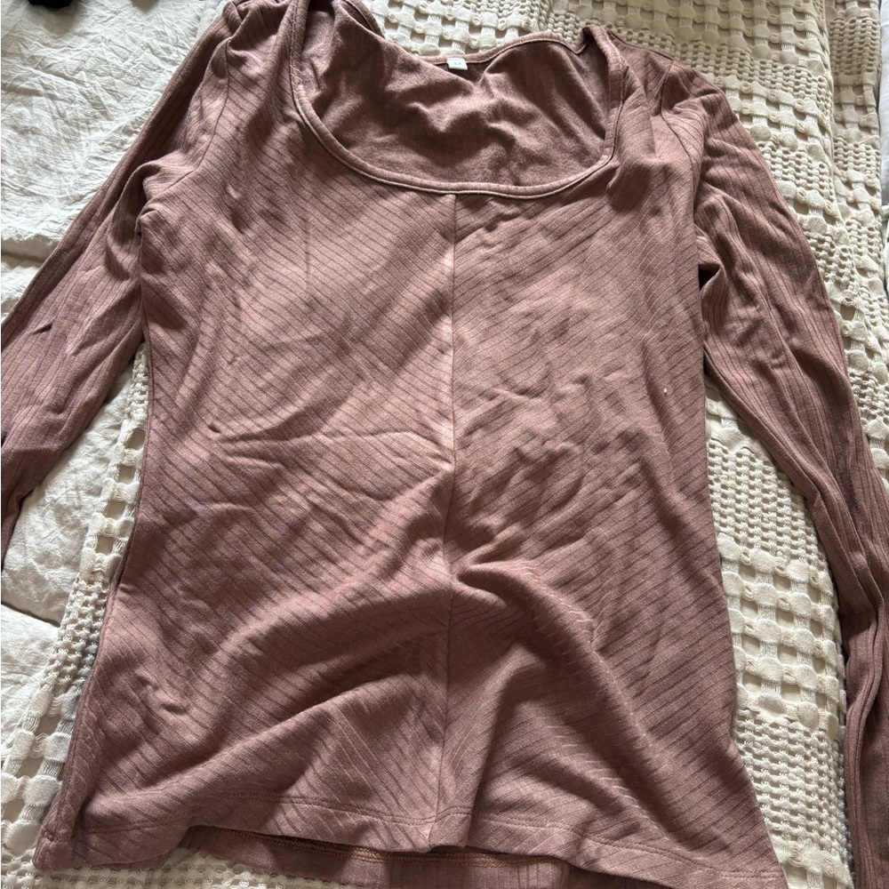 ribbed long sleeve